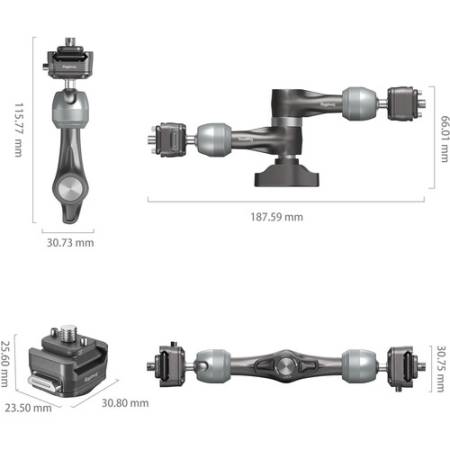 SmallRig H21 4490 - Magic Arm, rozeta z szybkozłączką HawkLock, 17,8cm_4